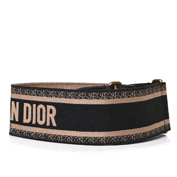 DIOR embroidered canvas belt - Picture 2 of 9